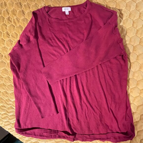 style & co 2X dark red top - Picture 4 of 5